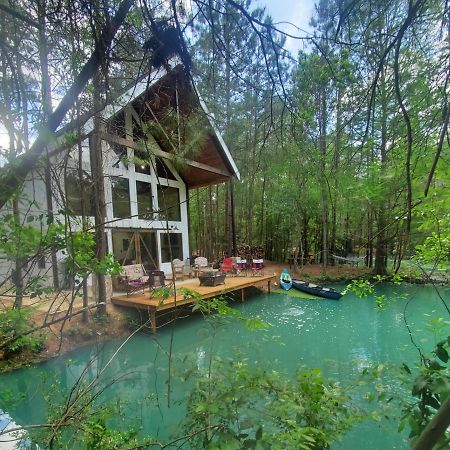 Waterfront Lonestar Cabin In A Magical Forest Vila Waller Exterior foto