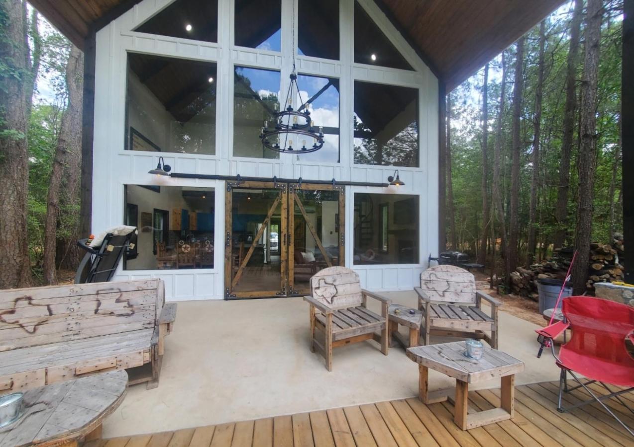 Waterfront Lonestar Cabin In A Magical Forest Vila Waller Exterior foto